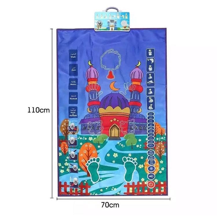 Children Educational Battery Operator Interactive Praying Mat, Praying Rug for Children Gift,  Islamic Children Prayer Mat Children Educational Battery Operator Interactive Praying Mat, Praying Rug for Children Gift,  Islamic Children Prayer Mat